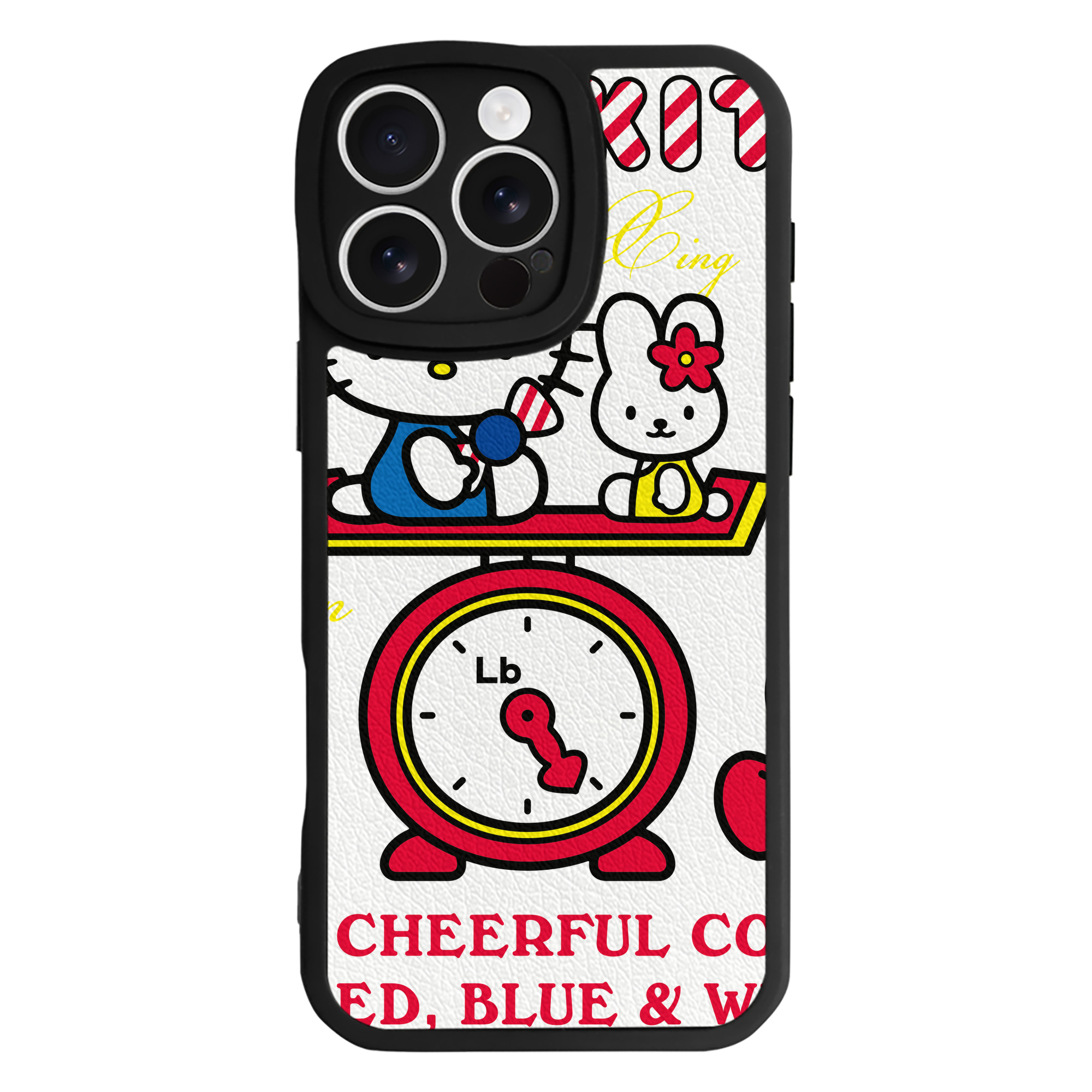 （画像用） Hello Kitty ハローキティ 【iPhone 16シリーズ対応】シリコンスマホケース（レザー調） 材質：シリコン